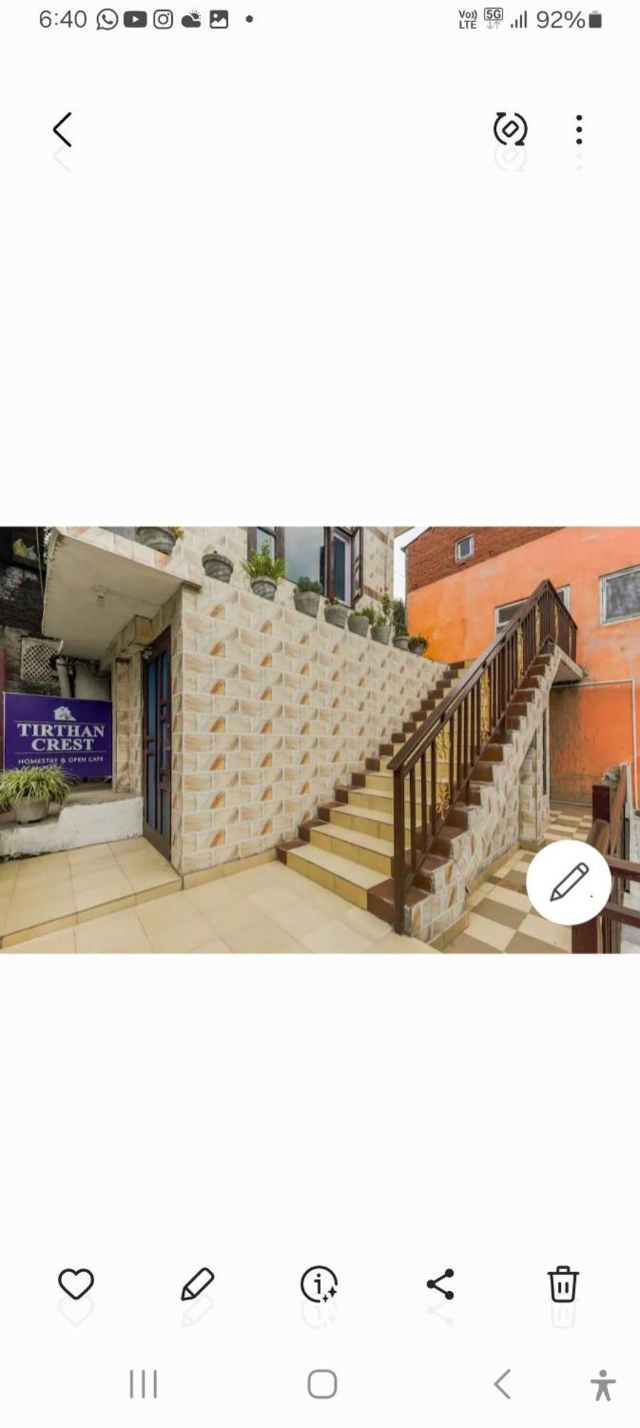 Tirthan Crest Homestay Banjar Экстерьер фото
